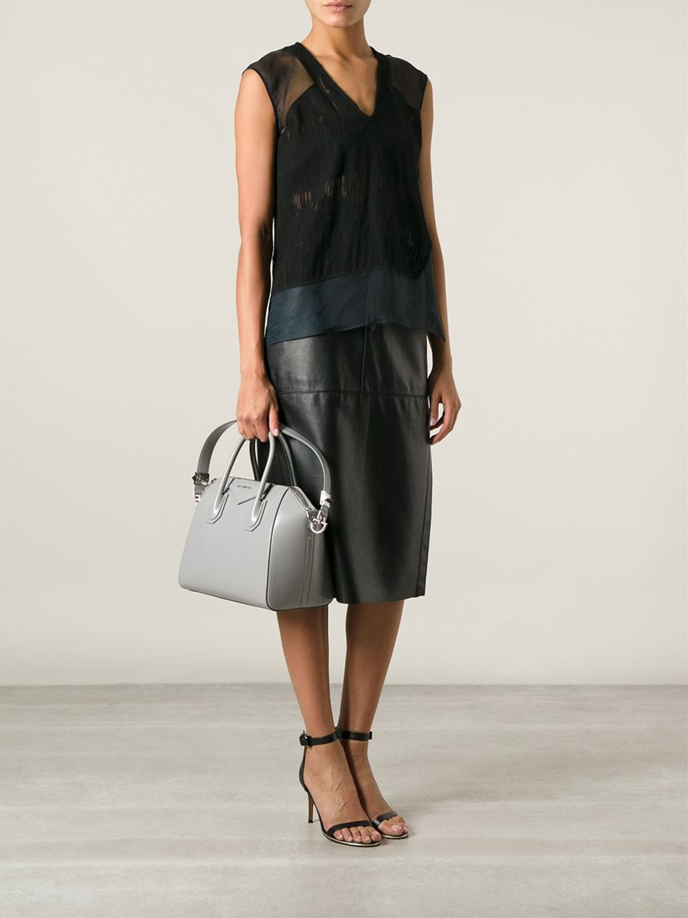givenchy antigona mini grey