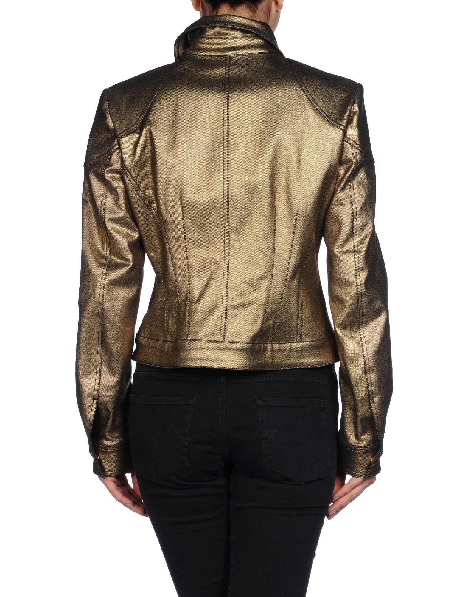 Roberto Cavalli Cotton Jacket in Bronze (Metallic) Lyst