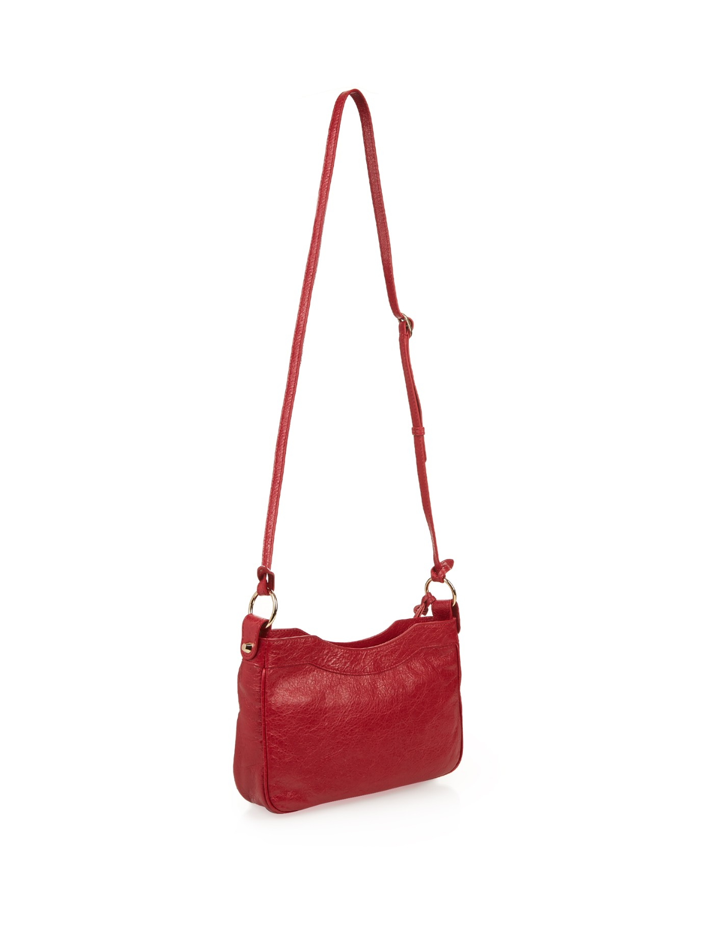Bevise Mariner bredde Balenciaga Classic Hip Metallic-edge Cross-body Bag in Red | Lyst