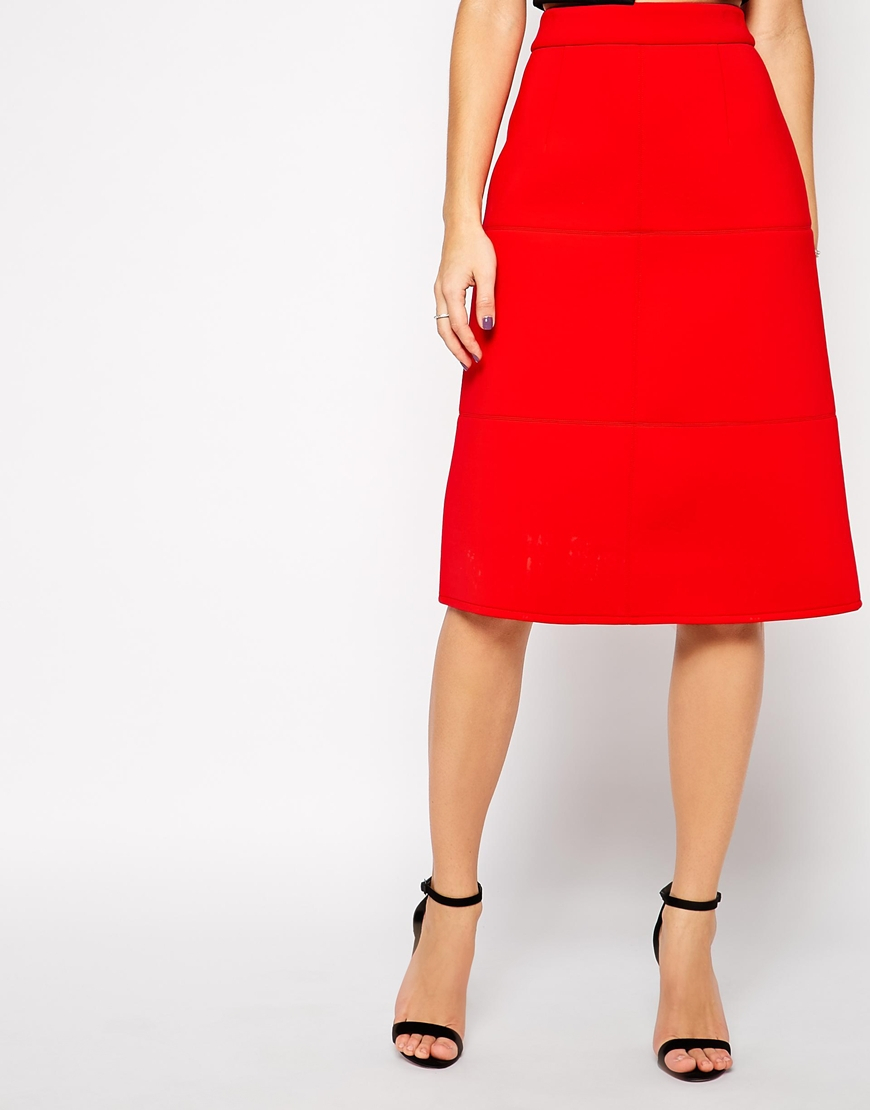red a line skirt