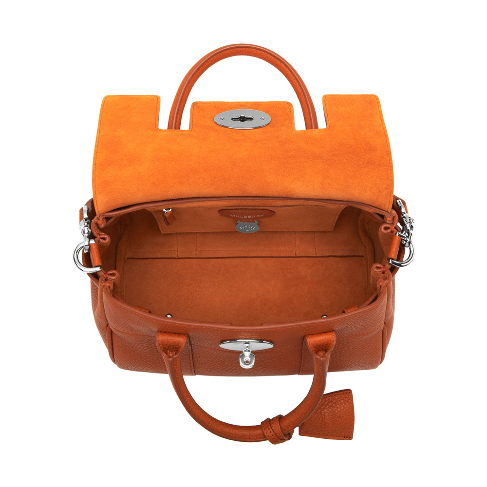 Mulberry Small Bayswater Satchel in Orange Lyst