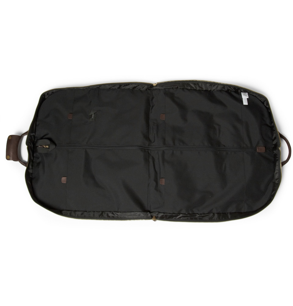 J.Crew Leather And Canvas Garment Bag in Black for Men | Lyst UK