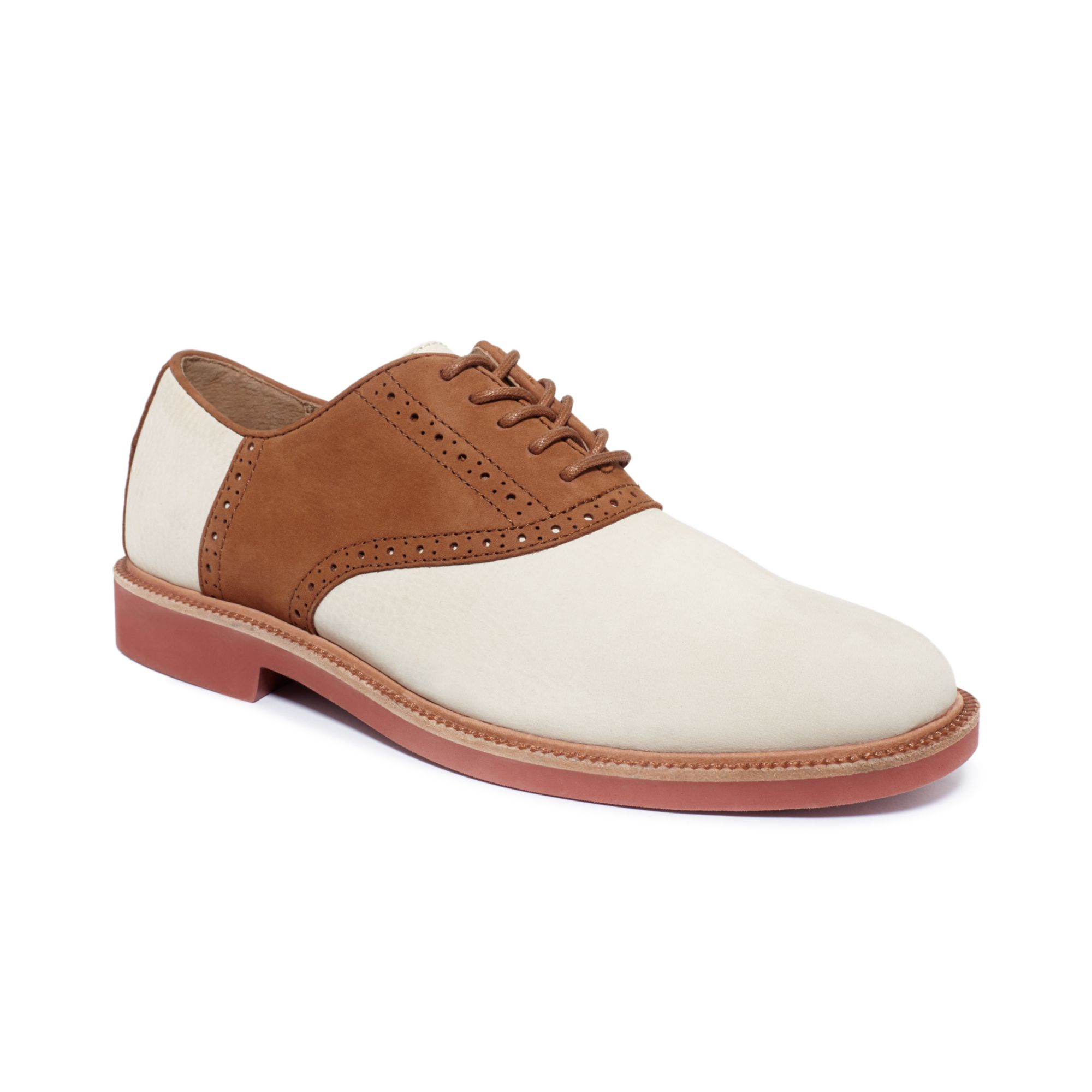 Ralph Lauren Polo Torrington Saddle Dress Shoes in Brown for Men - Lyst