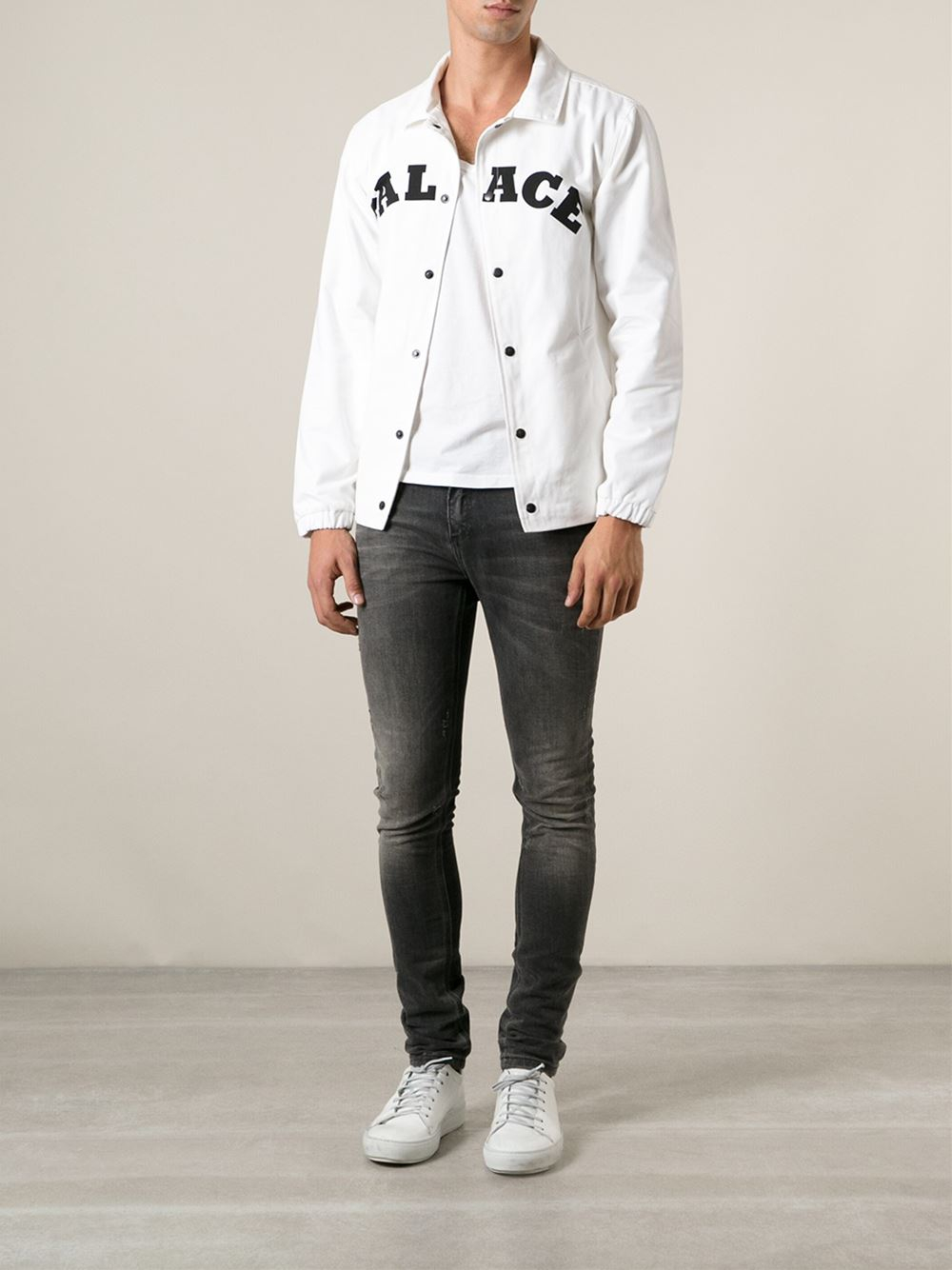 Download Palace Coach Jacket in White for Men - Lyst