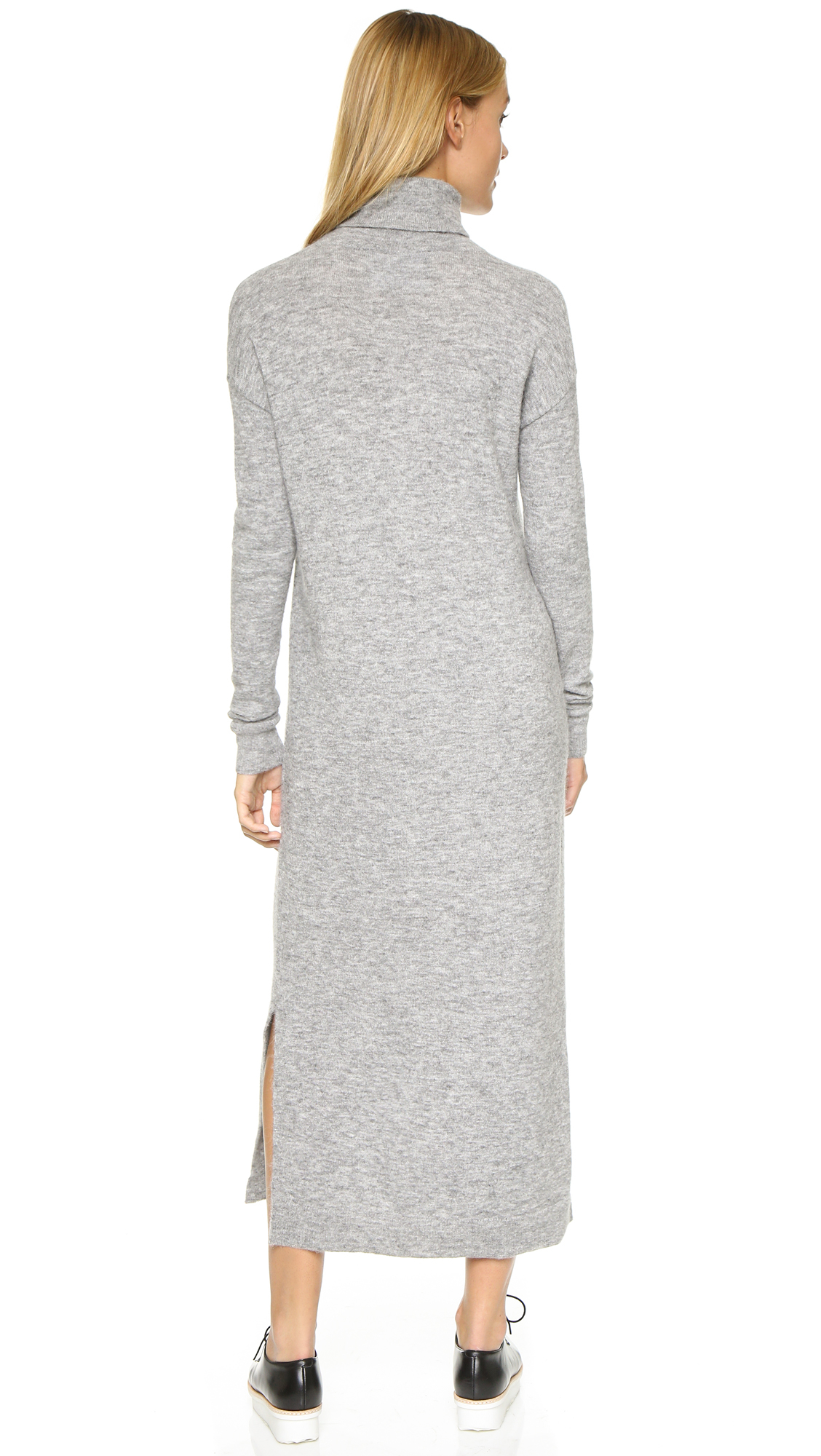 Designers Remix Synthetic Alta Knit Dress in Light Grey Melange (Grey) -  Lyst