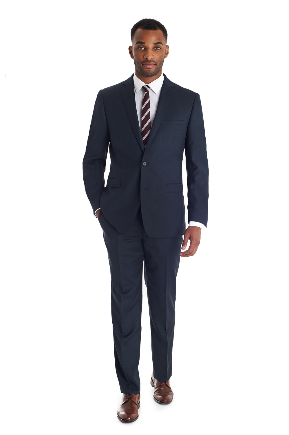 French Connection Tailored Fit 2 Piece Birdseye Suit Blue in Blue for ...