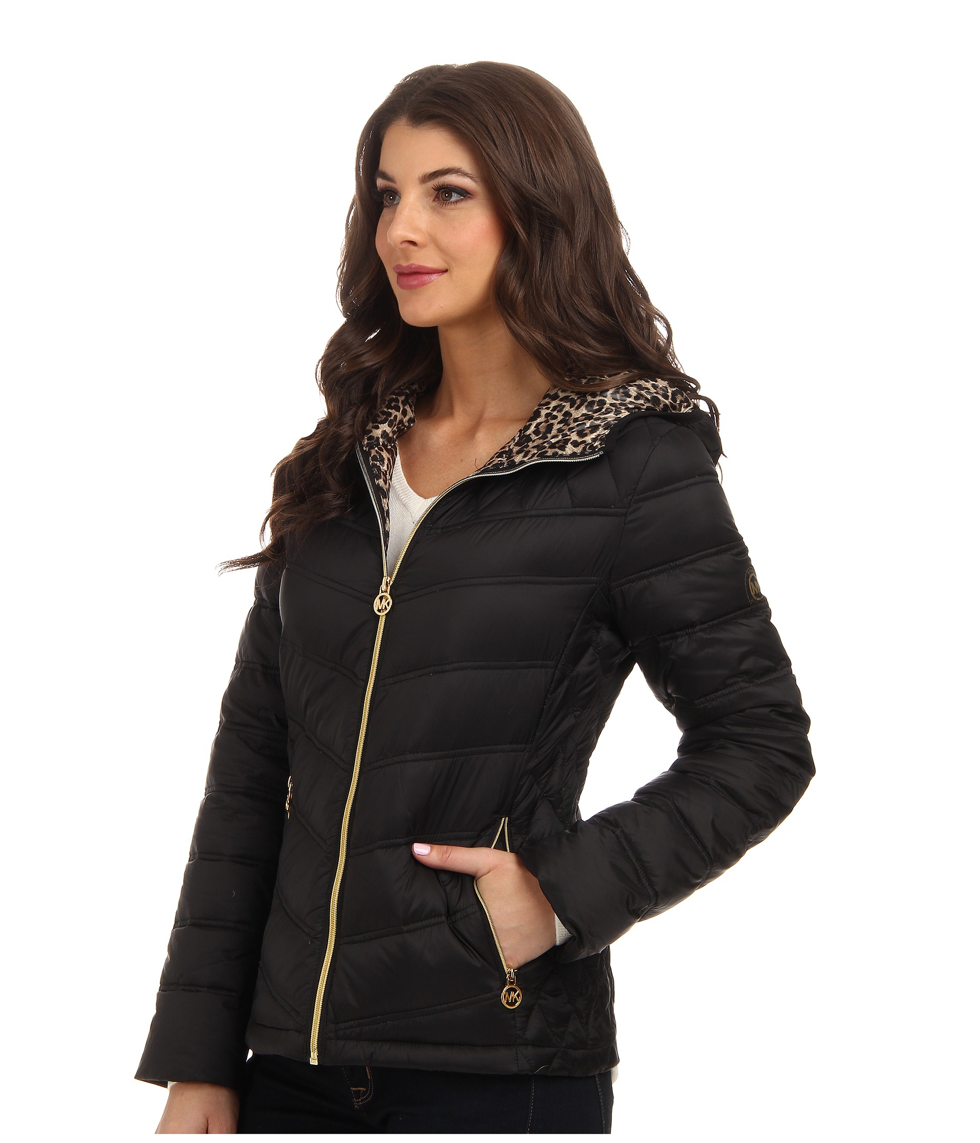 Download MICHAEL Michael Kors Synthetic Short Packable Contrast ...