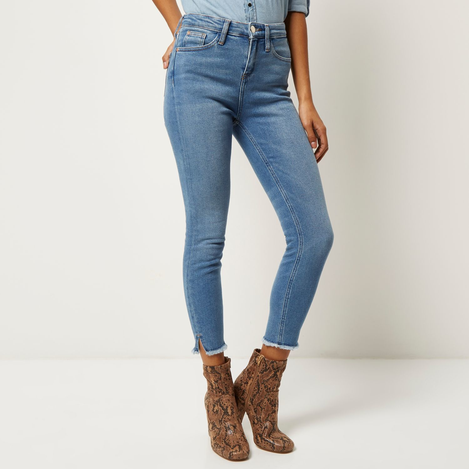 river island high rise jeans