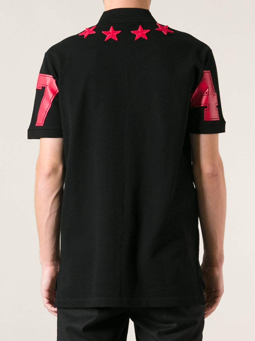 View Black Shirt With White Embroidery Background