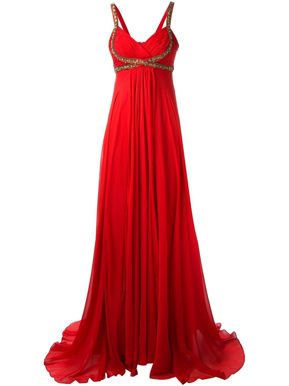 Notte by marchesa Embellished Evening Gown in Red | Lyst