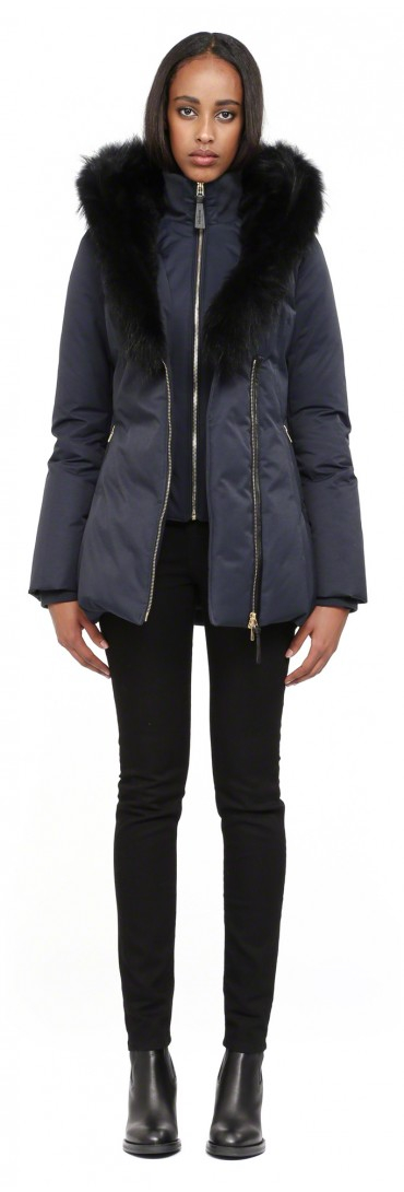 navy mackage coat