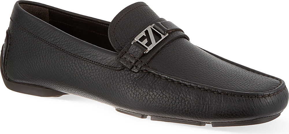 Ermenegildo Zegna Leather Driving Shoes - For Men in Dark Brown (Black ...