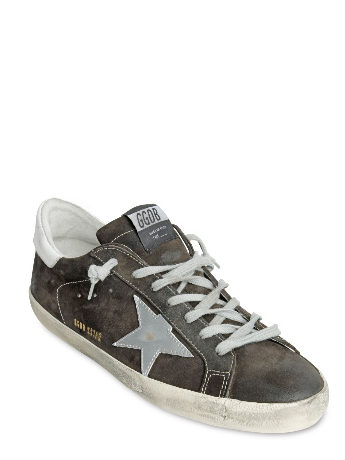 golden goose brown suede