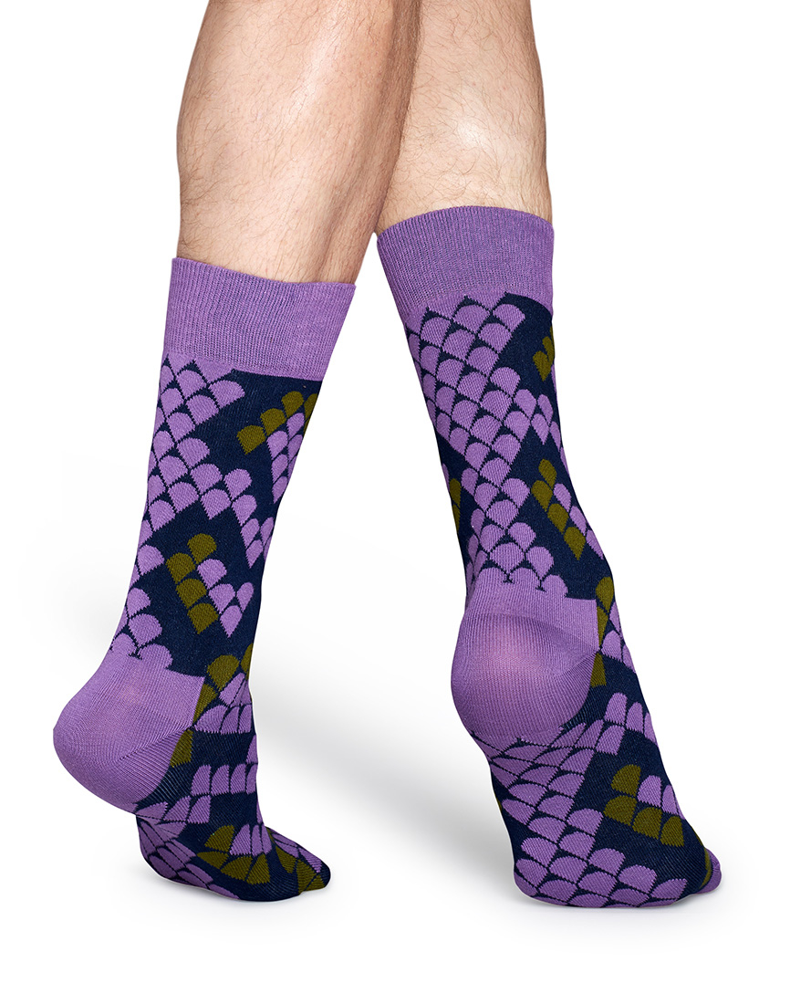 Lyst Happy Socks Snake Purple Purple in Purple for Men