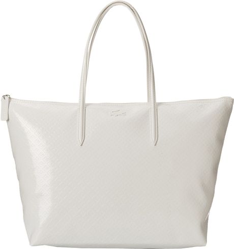 Download Lacoste L.12.12 Glossy Large Shopping Bag in White (Light ... Yellowimages Mockups