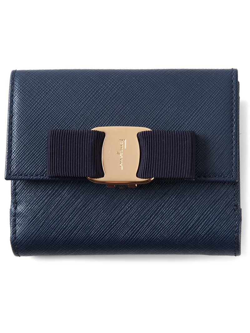 ferragamo wallet blue