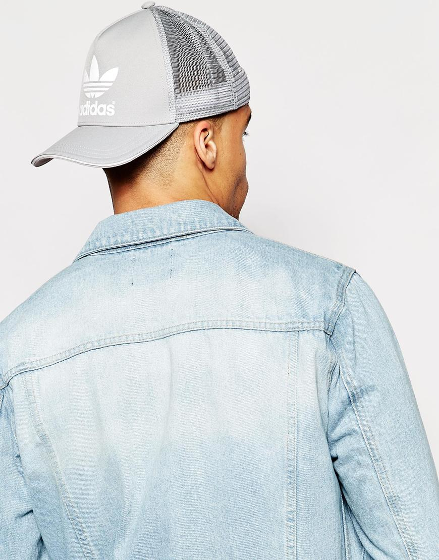 adidas trucker cap grey