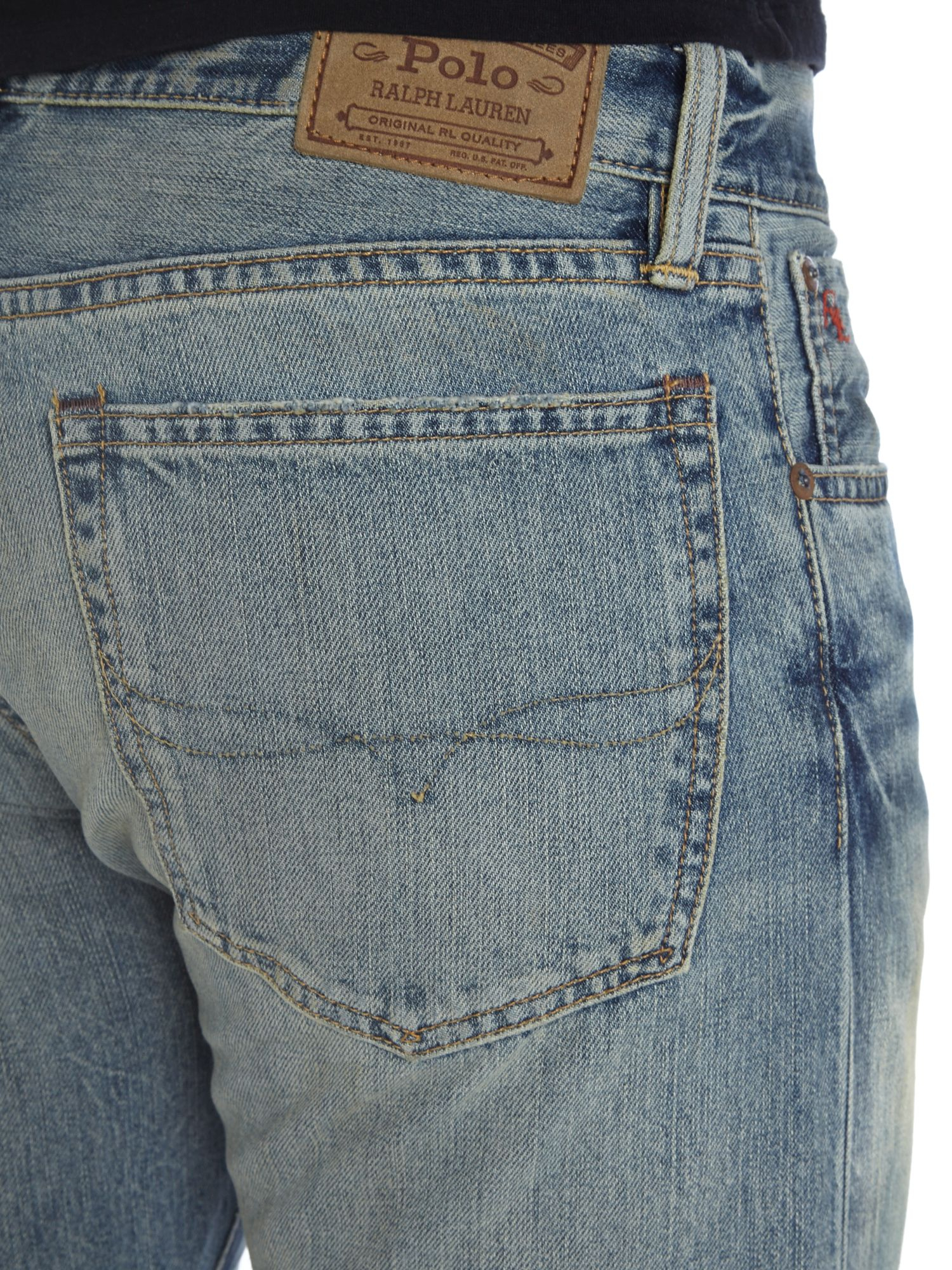 Polo ralph lauren Varick Slim Straight Jeans in Blue for Men | Lyst