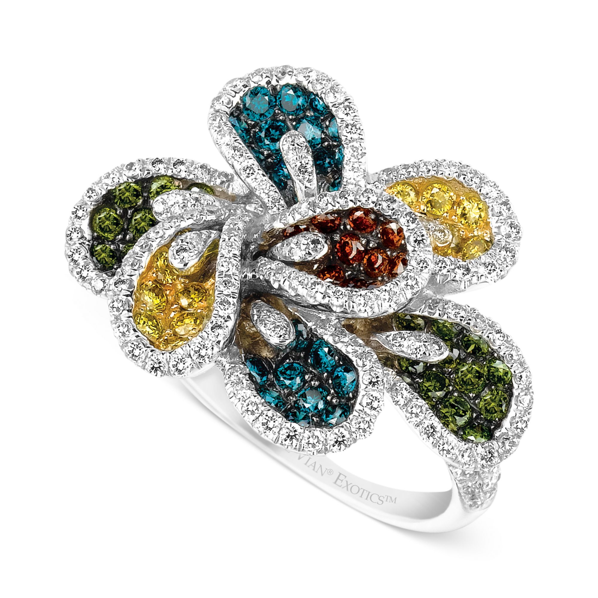 Lyst - Le Vian 14k White Gold Mixberry Diamond Flower Ring  