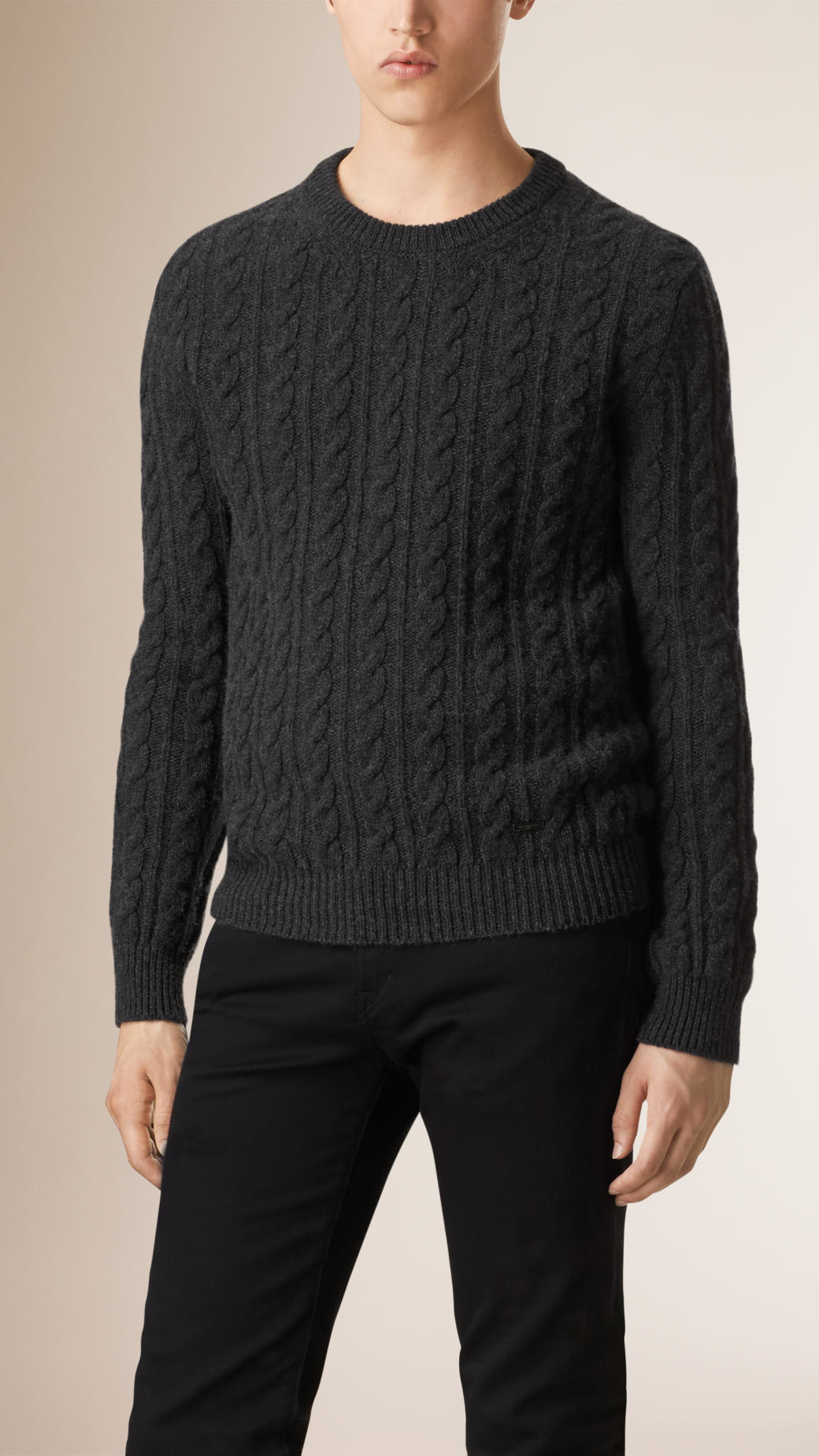 burberry cable knit sweater