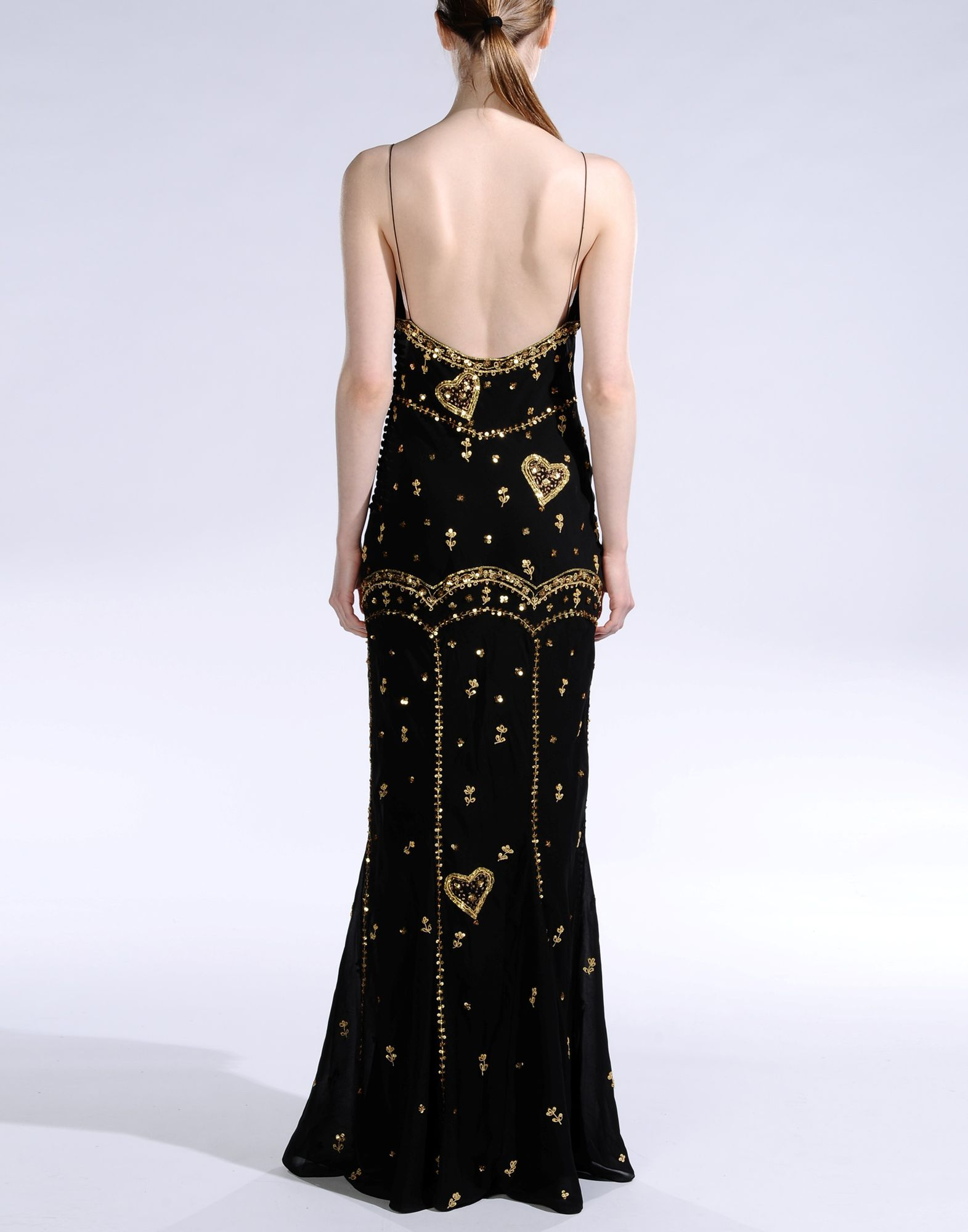black dior gown