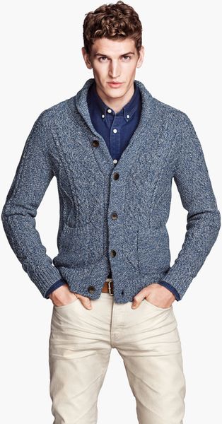 H&m Cardigan in Blue for Men | Lyst