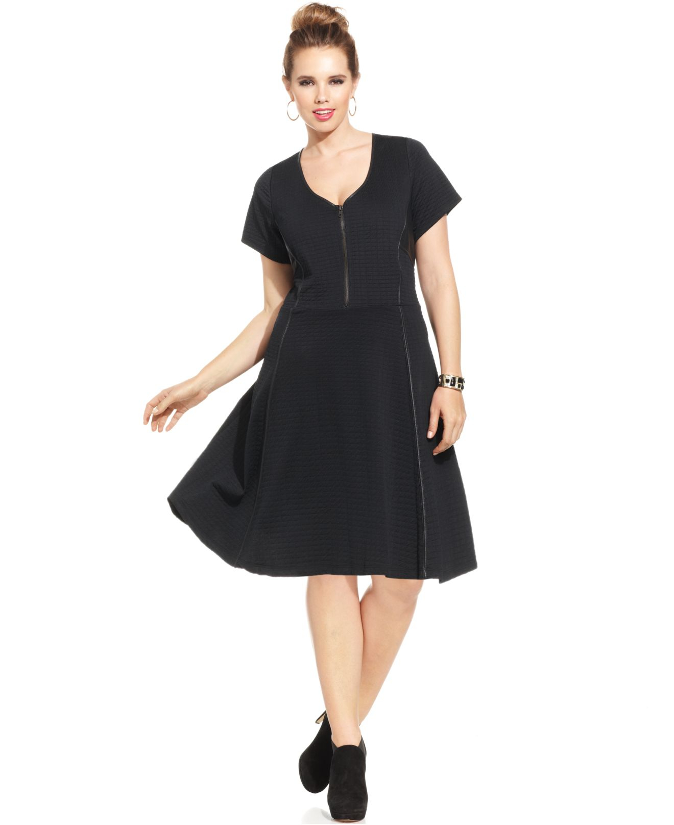Plus size attire jessica simpson one shoulder plus size attire