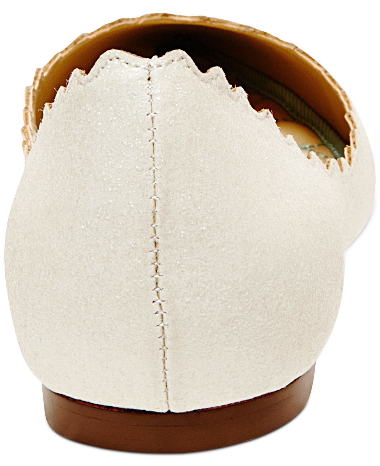 betsey johnson white flats