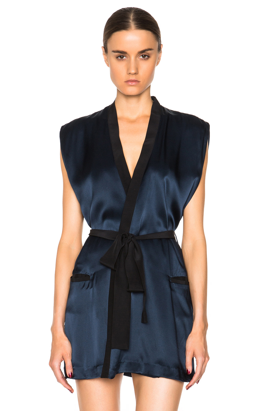 Lyst Kiki De Montparnasse Sleeveless Robe in Blue