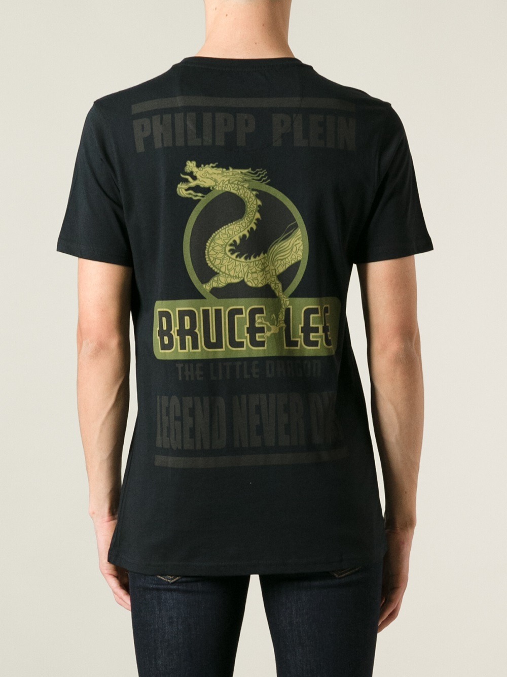 Philipp Plein Bruce Lee Tshirt in Black 