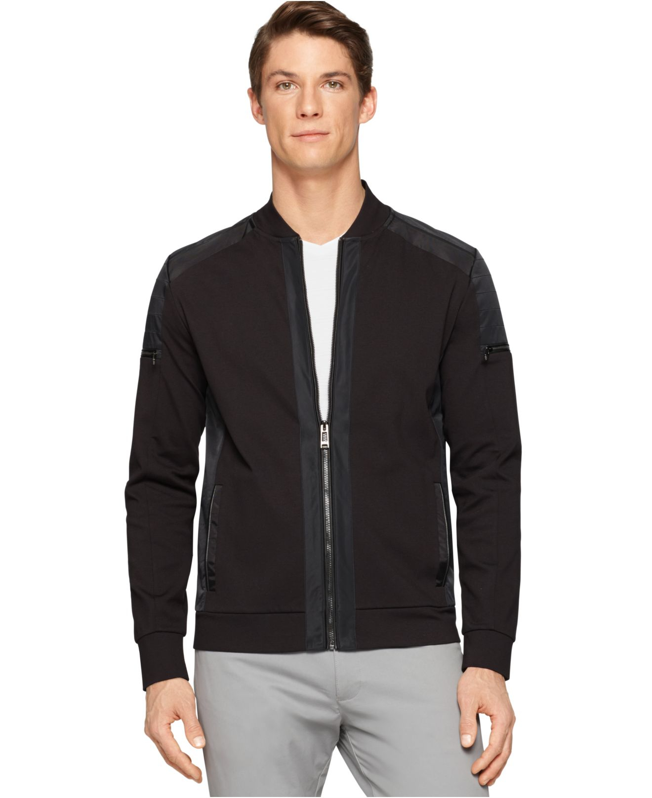 calvin klein slim fit jacket
