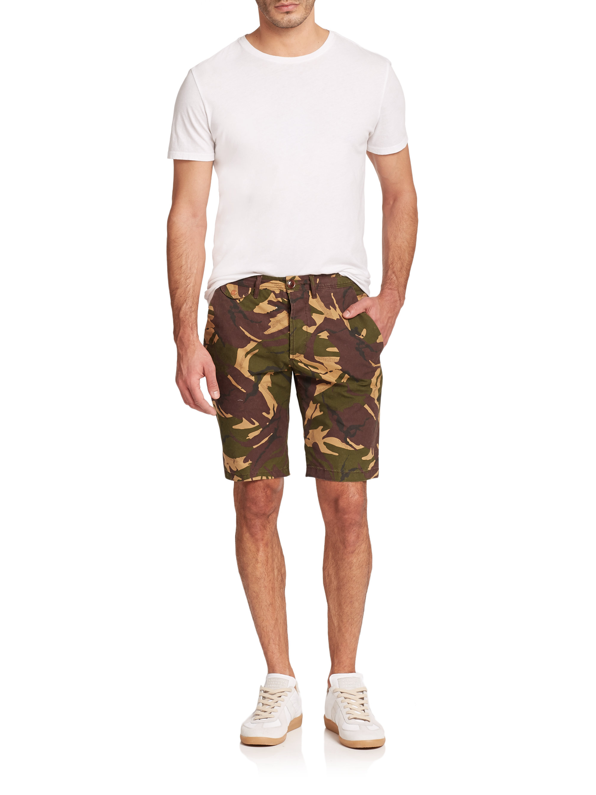 barbour camo shorts