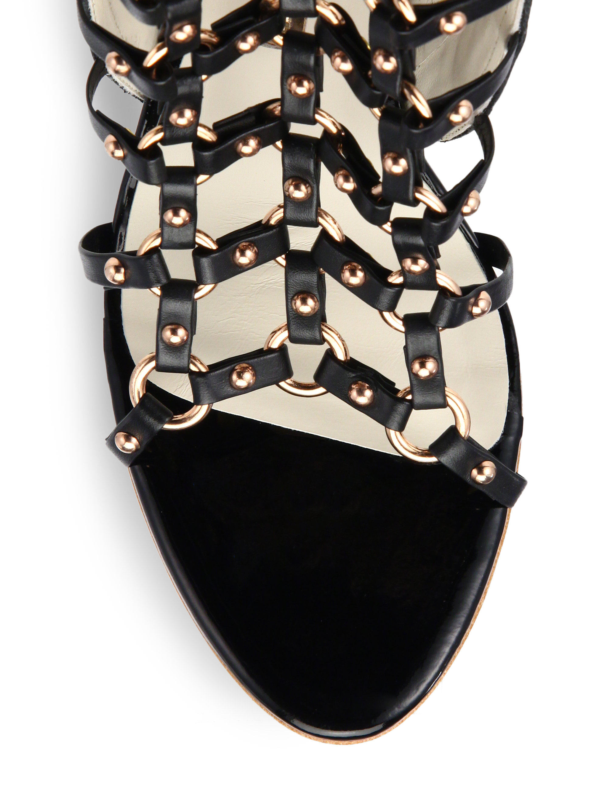 leather gladiator boots