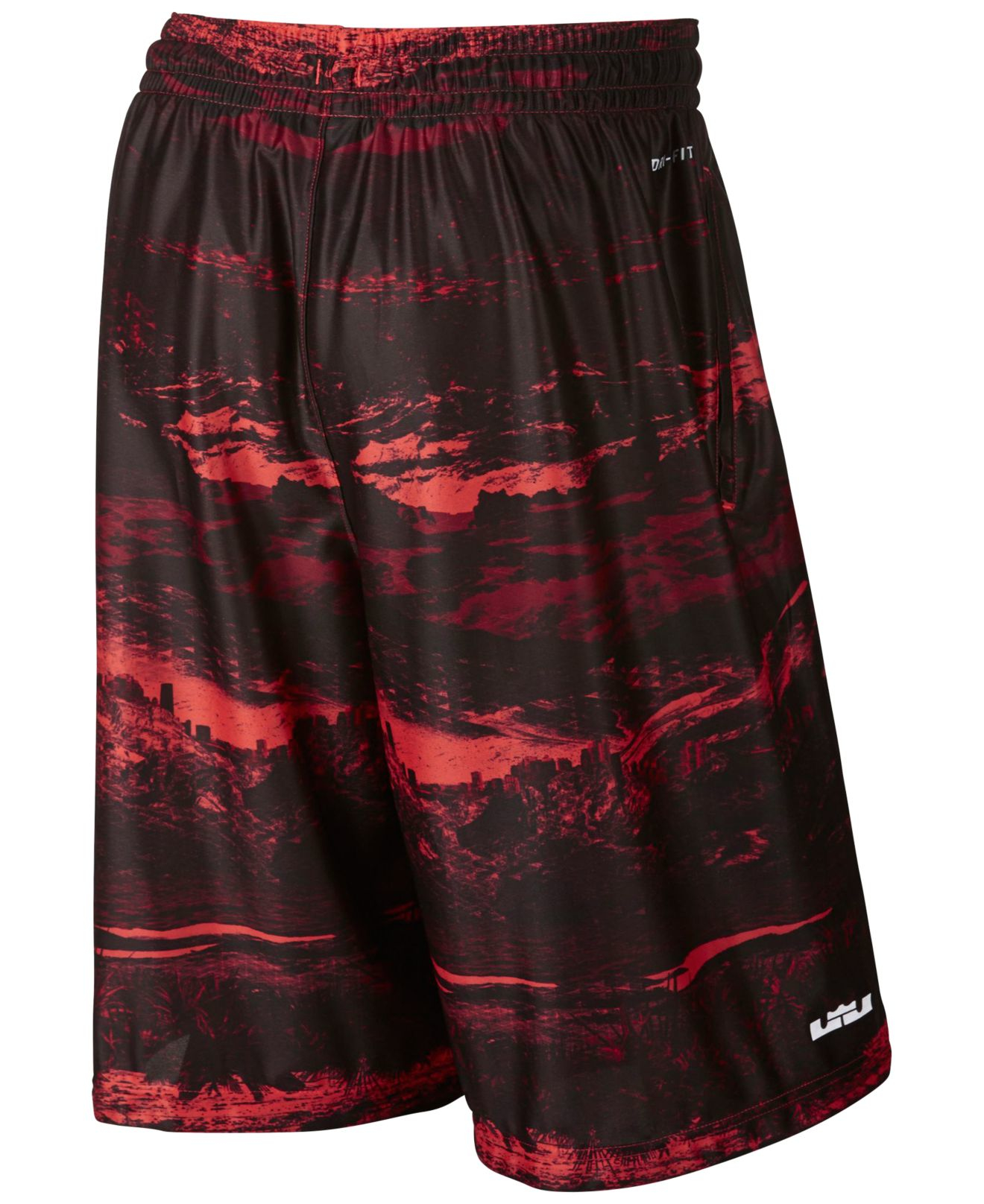 Nike Lebron Ultimate Elite Dri-fit Print Basketball Shorts in Red for Men |  Lyst