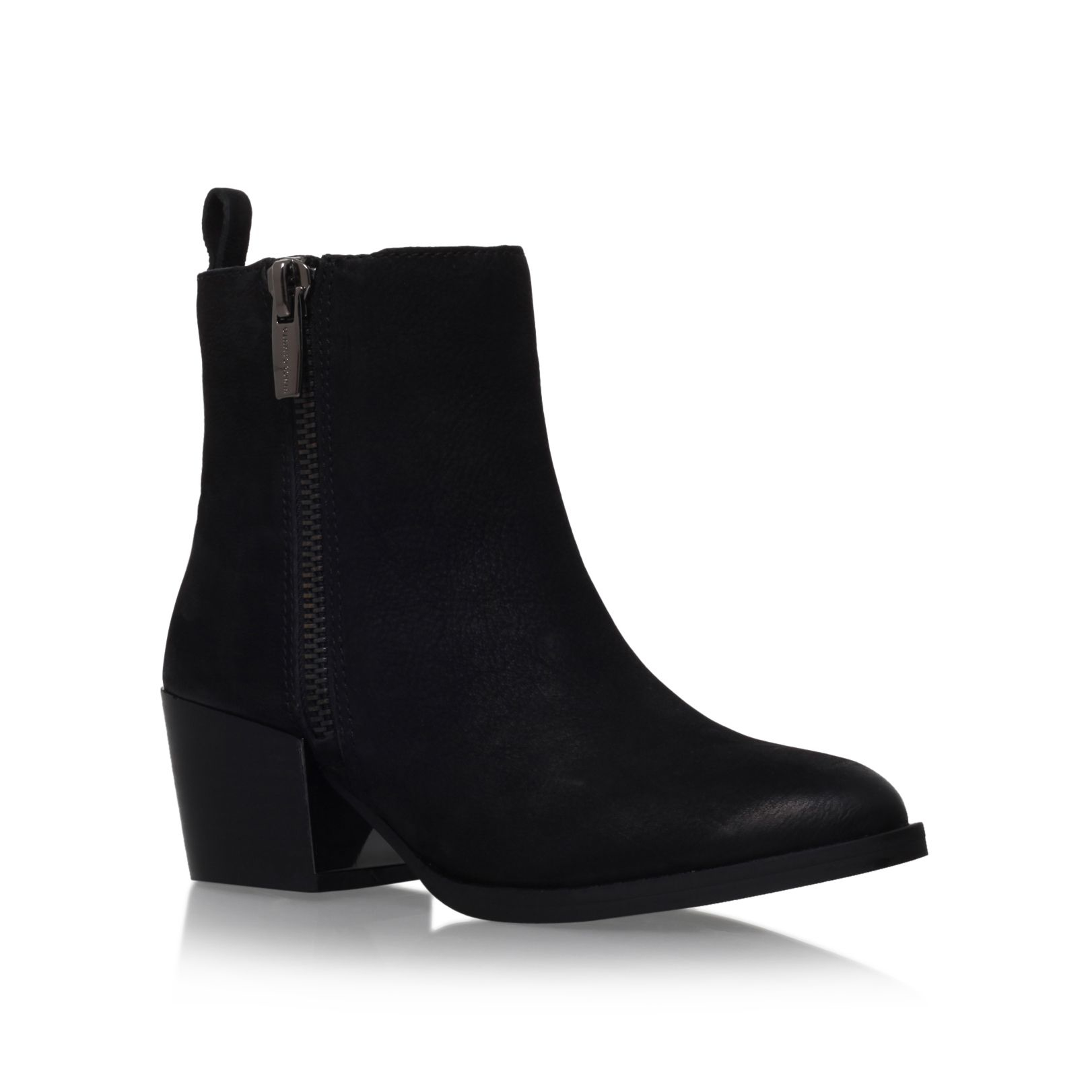 Vince camuto Imala Low Heel Ankle Boots in Black | Lyst