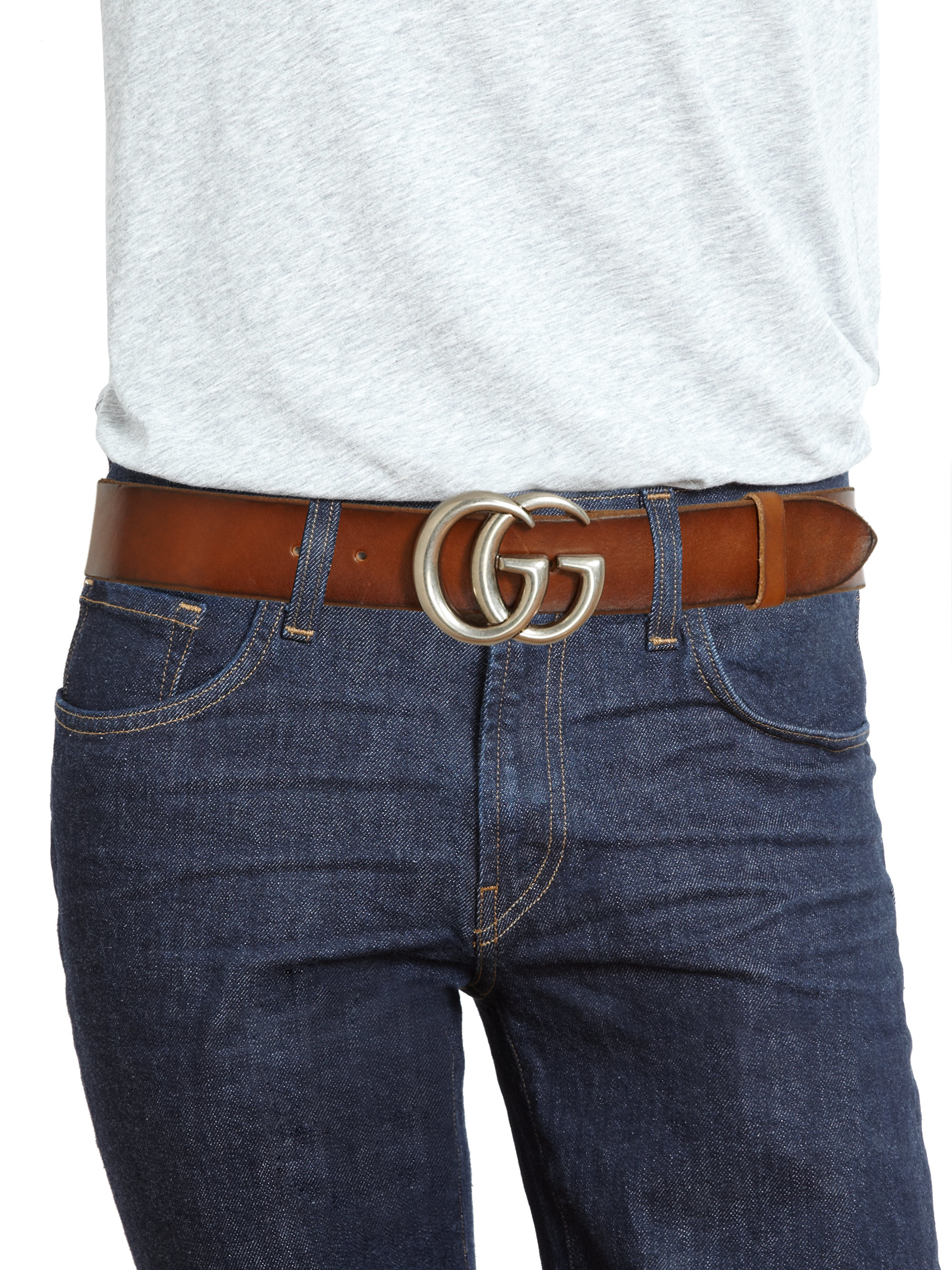 gucci gg belt brown