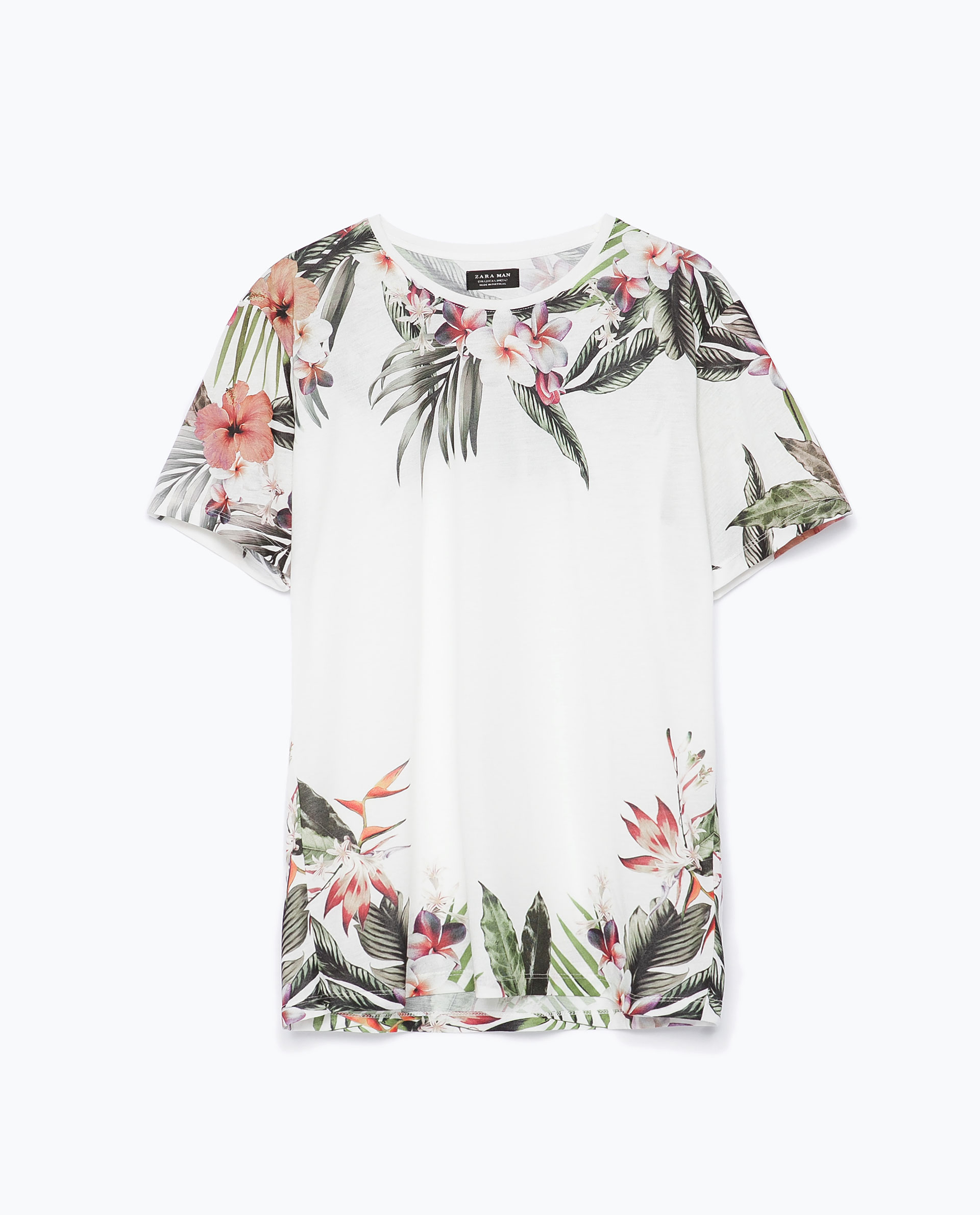 t shirt a epaulette zara