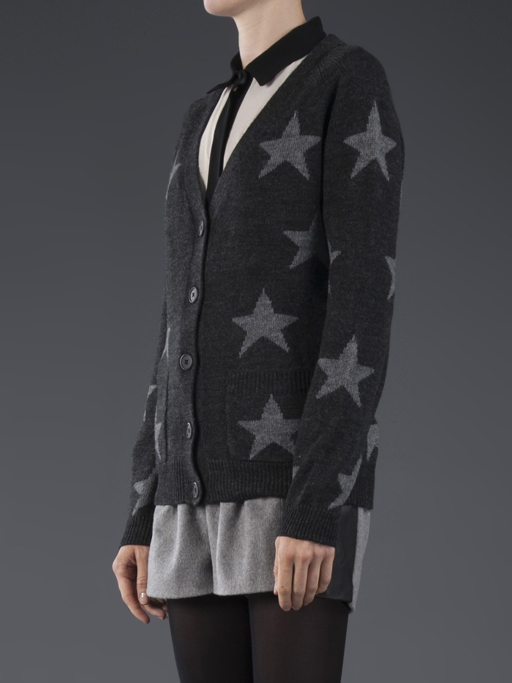 grey star cardigan