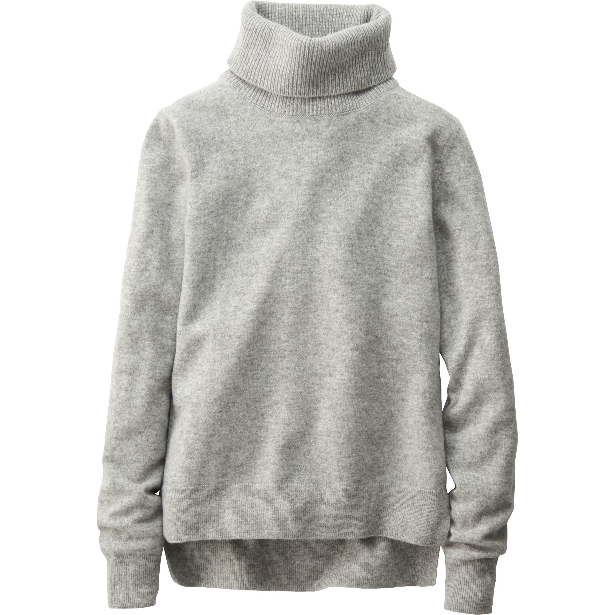 Uniqlo Women Idlf Cashmere Turtleneck Sweater in Gray (LIGHT GRAY) | Lyst