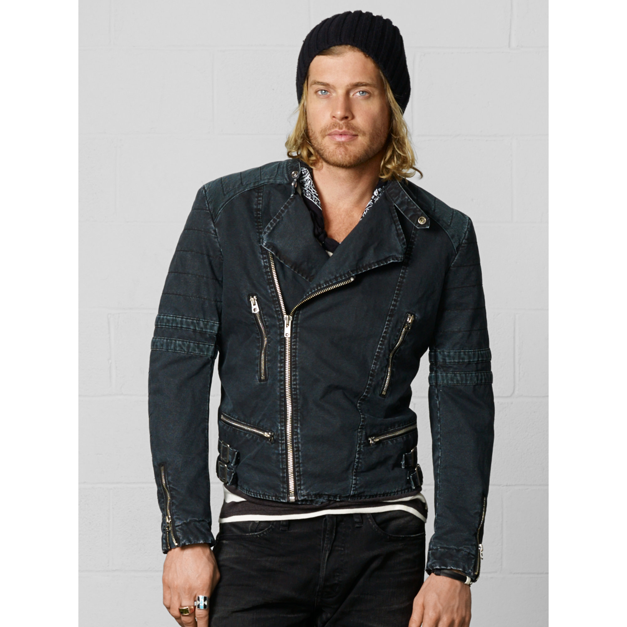 denim motorcycle jacket