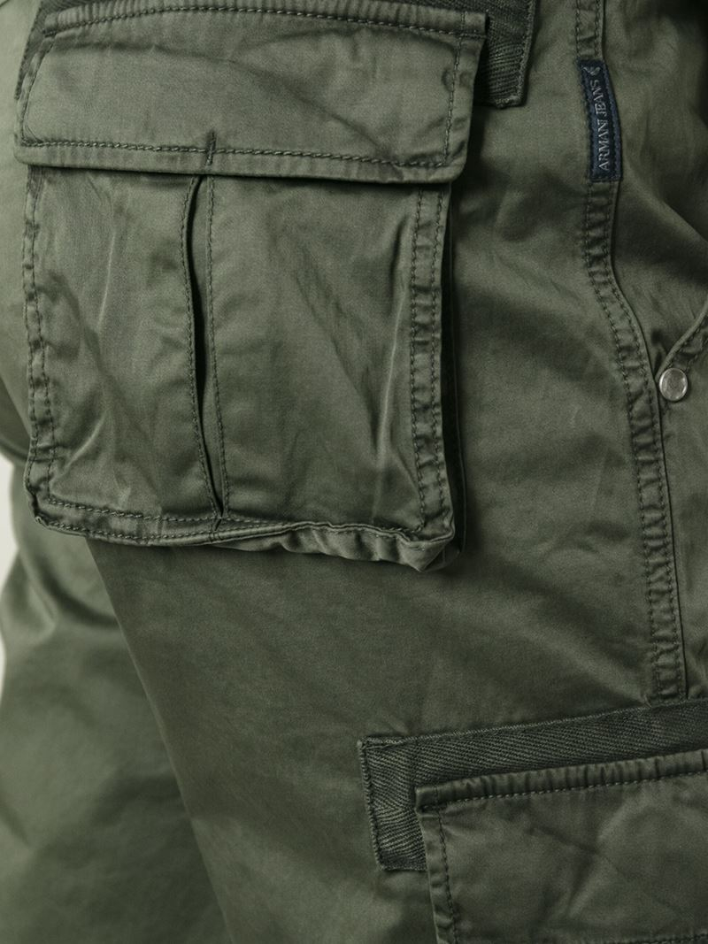 Armani Jeans Cargo Shorts in Green for Men - Lyst