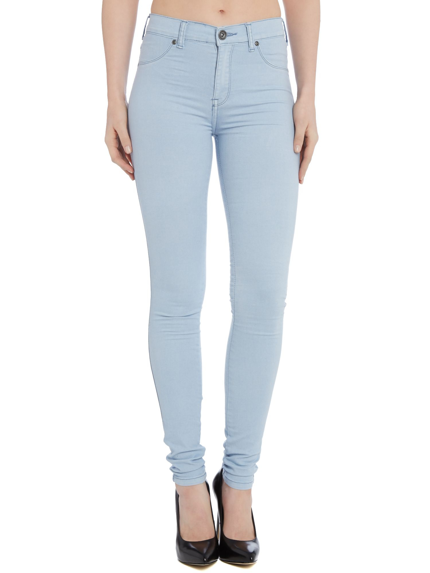 Dr. denim Plenty Highrise Skinny Jeans in Bleach Sky in Blue Lyst