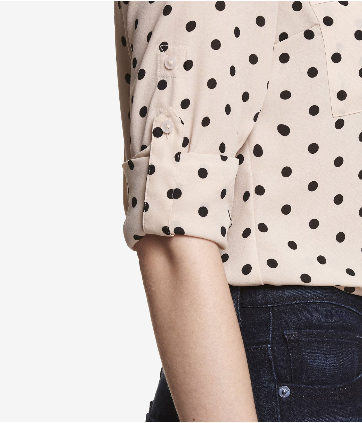 Express Polka Dot Convertible Sleeve 