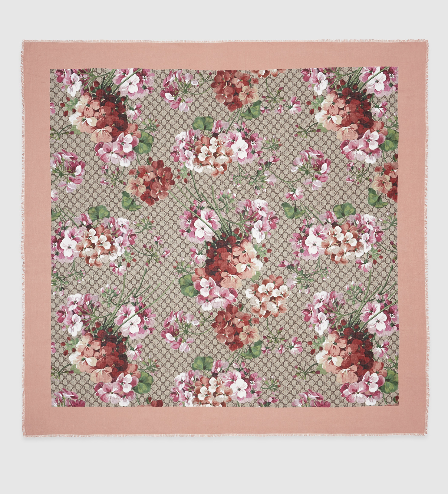 modal silk shawl with gg bees motif