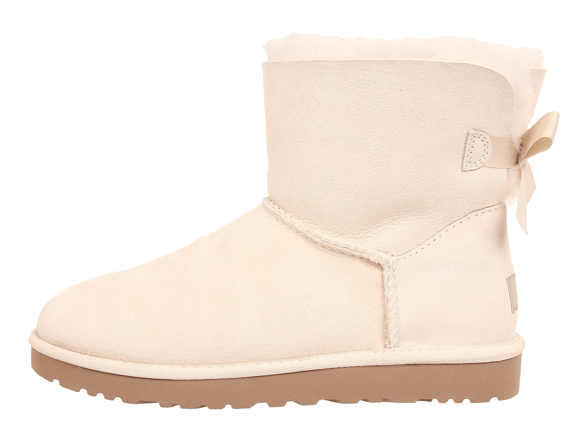 white ugg boots with bows