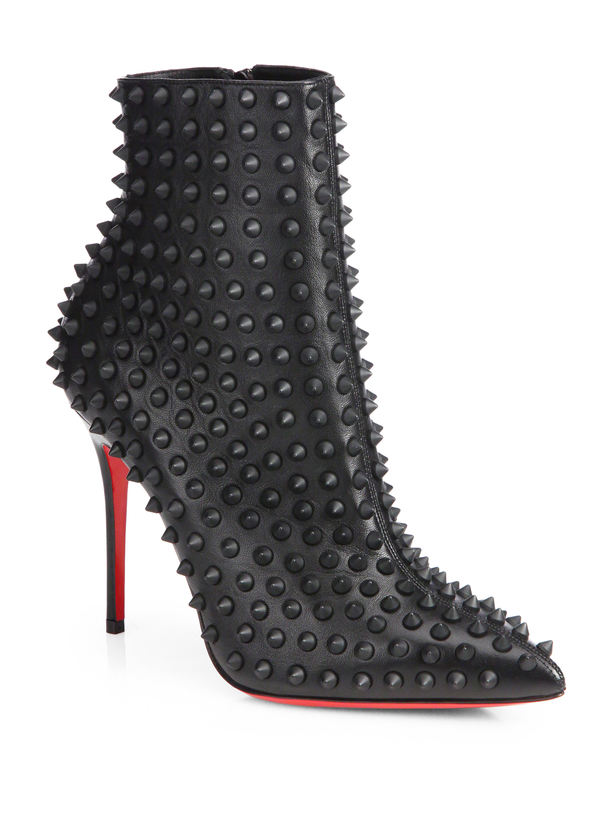 louboutin ankle boots with spikes