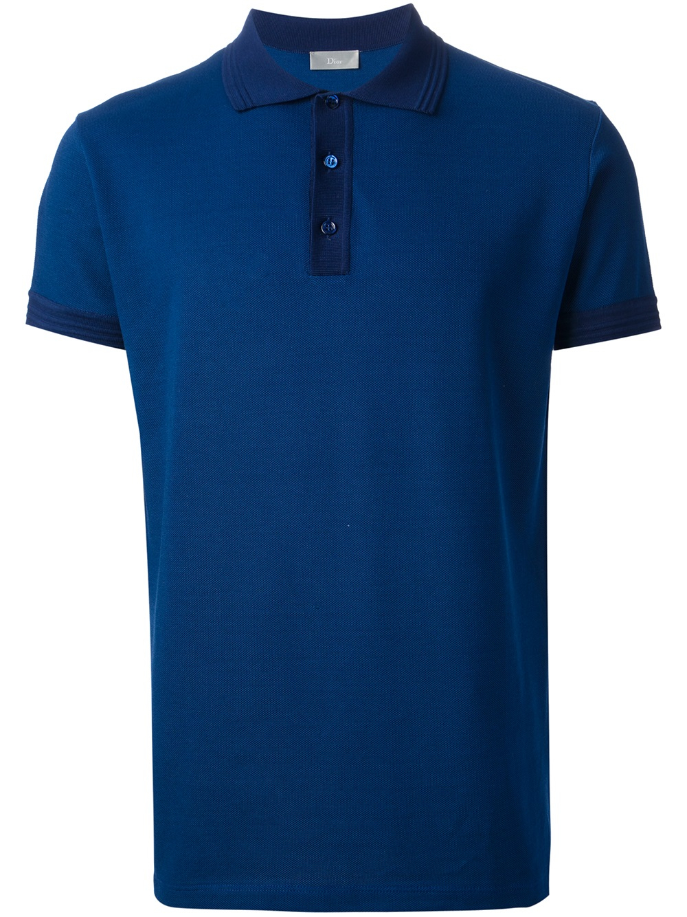 Dior Homme Contrast Collar Polo Shirt in Blue for Men - Lyst