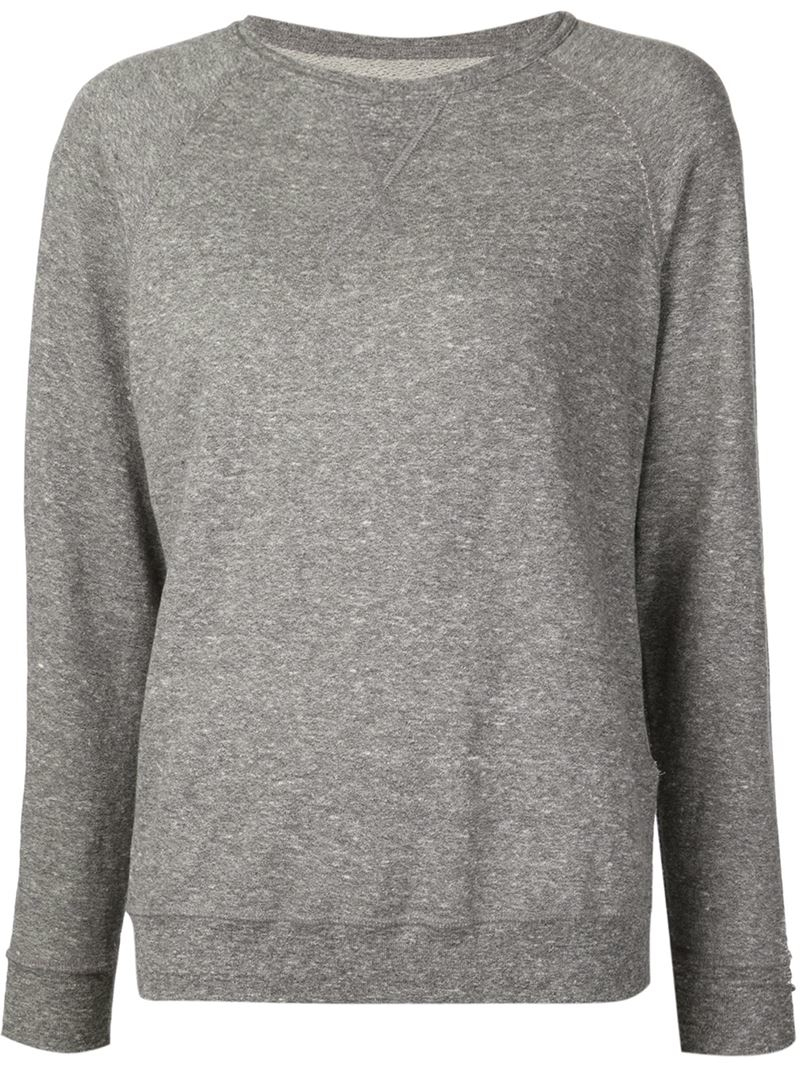Current/elliott Oversized Sweatshirt in Gray | Lyst