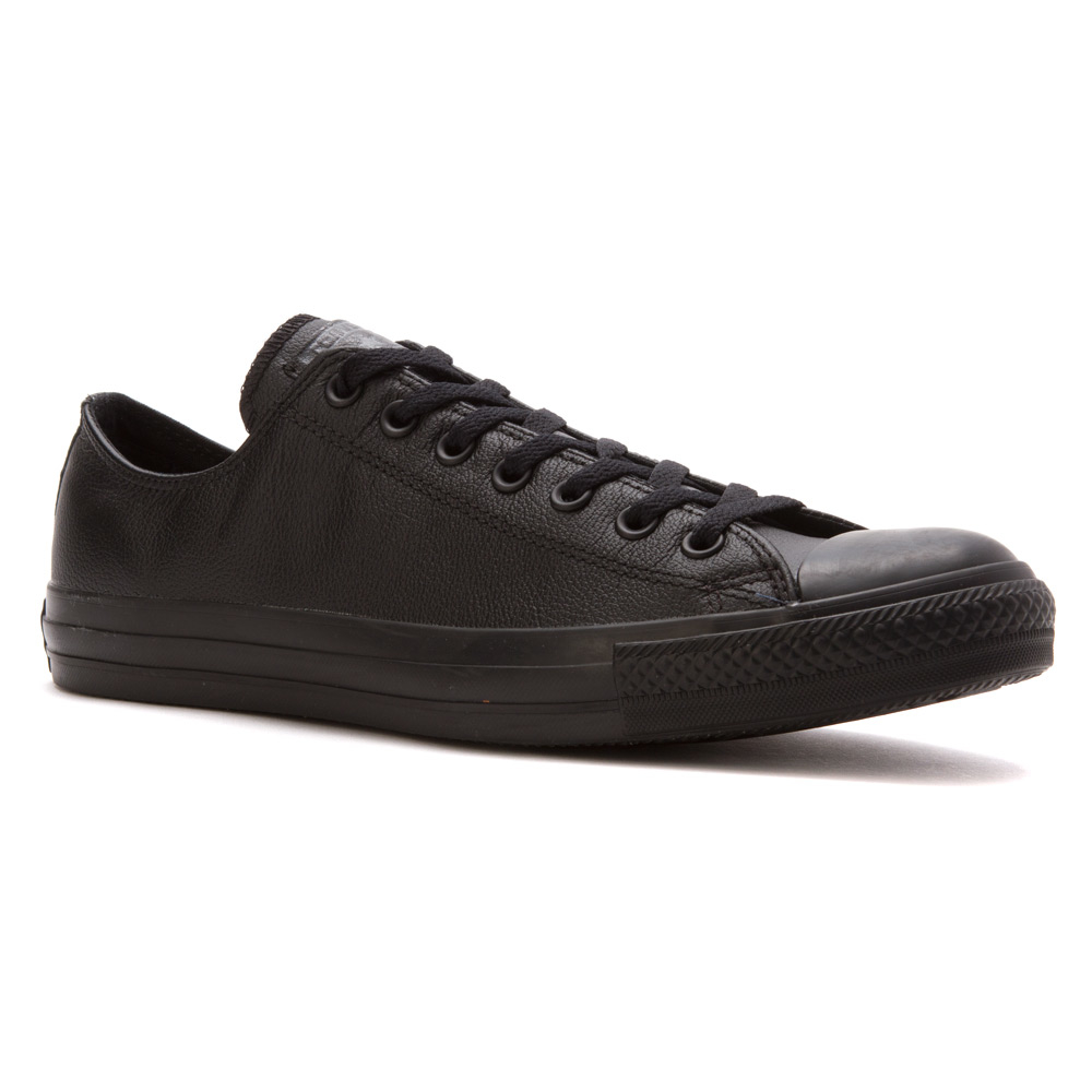 Converse Chuck Taylor Leather Low Top Sneaker in Black for Men | Lyst