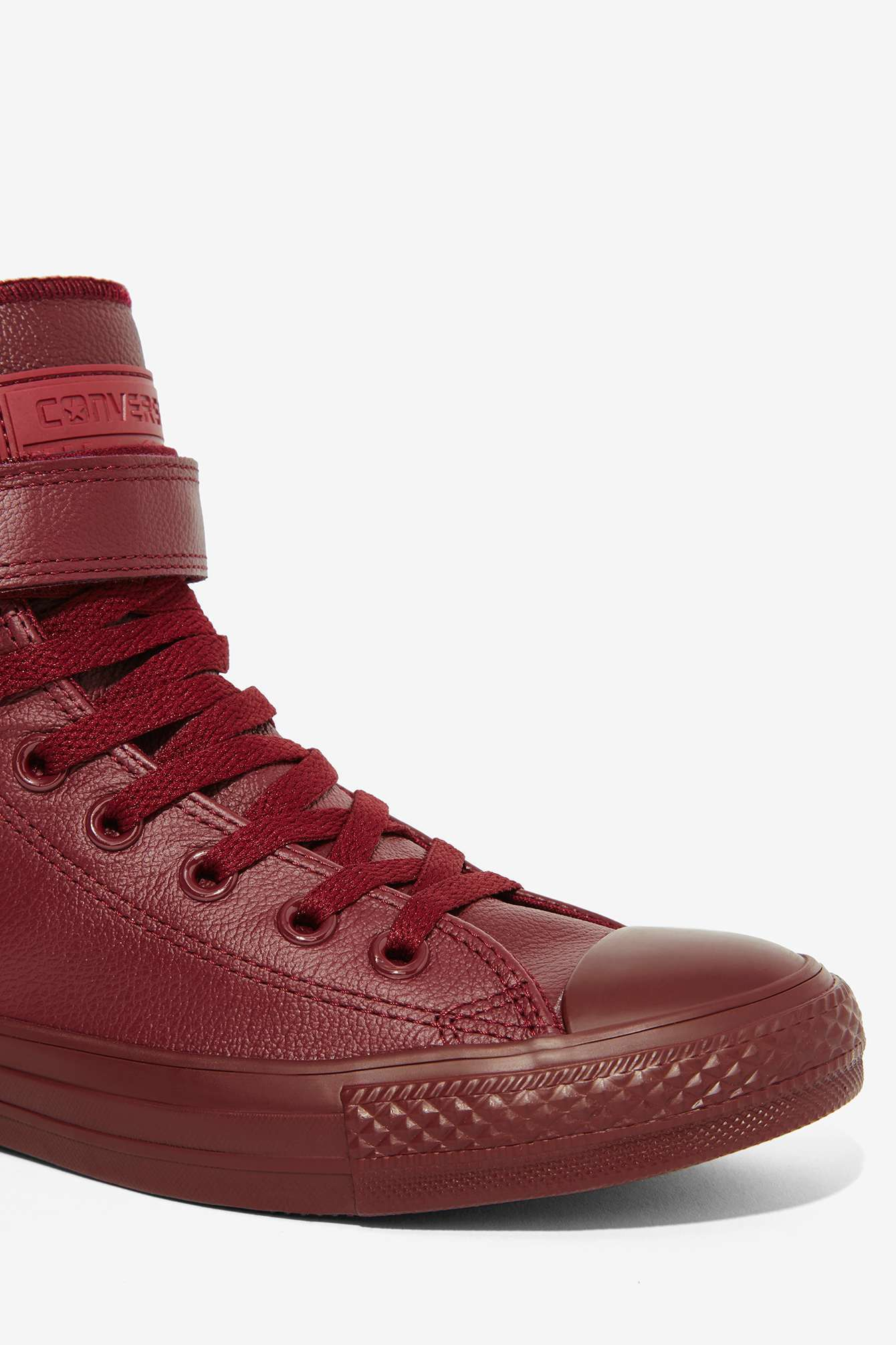 Converse Chuck Taylor Brea Leather Sneaker - Burgundy in Red | Lyst